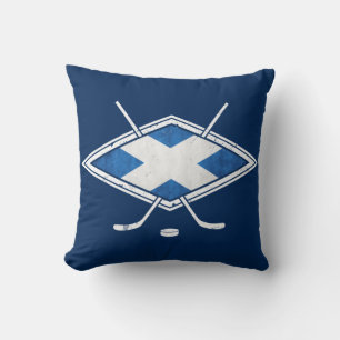 Name und Nummer Schottischer Eishockey Kissen