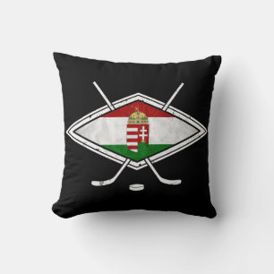 Name und Nummer Ungarn Eishockey Kissen