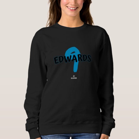 Name und Nummer Xavier Edwards Miami Baseball MLBP Sweatshirt (Vorderseite)