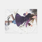 Name und Personalisiertes Foto Fleecedecke (Vorderseite (Horizontal))