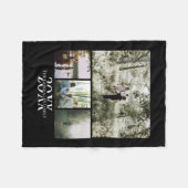 Name und Personalisiertes Jahr der Fotocollage Fleecedecke (Vorderseite (Horizontal))