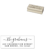 Name und Rücksendeadresse der Handschrift Gummistempel (Stempel)
