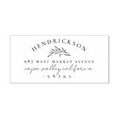 Name und Rücksendeadresse der klassischen botanisc Gummistempel (Prägung)