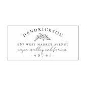 Name und Rücksendeadresse der klassischen botanisc Permastempel (Design)