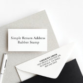 Name und Rücksendeadresse des Unternehmens Permastempel