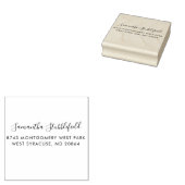 Name und Rücksendeadresse hinzufügen Gummistempel (Stempel)