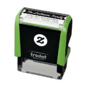 Name und Rücksendeadresse mit einfachem Banner Permastempel (Produkt)