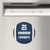 Name und Spielernummer der Fußballmannschaft und F Magnet (In Situ (Geschirrspüler))