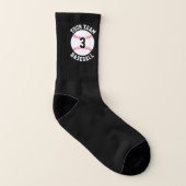 Name und Spielnummer des Baseball-Teams und benutz Socken (Rechts - Außen)