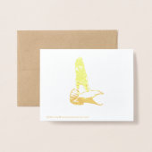 Name und Staat der Monogrammschrift Typografie ode Folienkarte (Rückseite mit Umschlag)