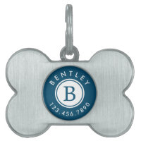 Name und Telefonnummer des modernen Monogramms | B