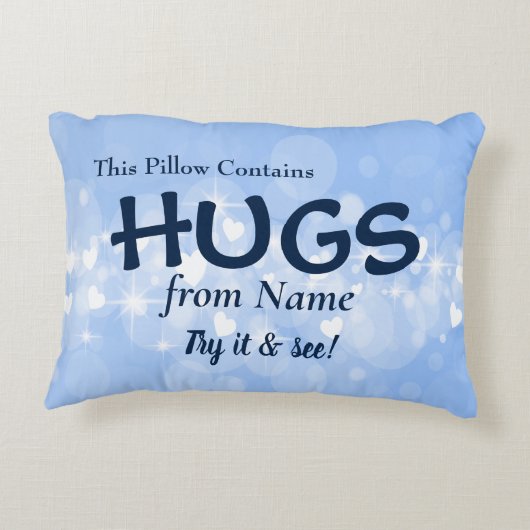 Name und Text ändern Dieses Pillow enthält Fehler Dekokissen (Rückseite)