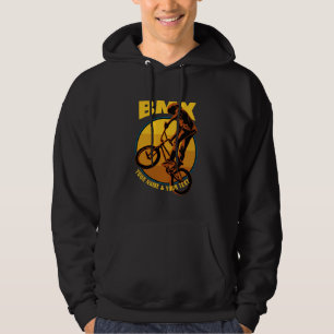 Name und TEXT hinzufügen, BMX Flying Rider Hoodie