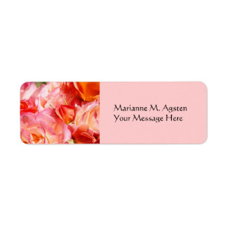 Name und Tilte-Meldungszeichen Rosa Blume