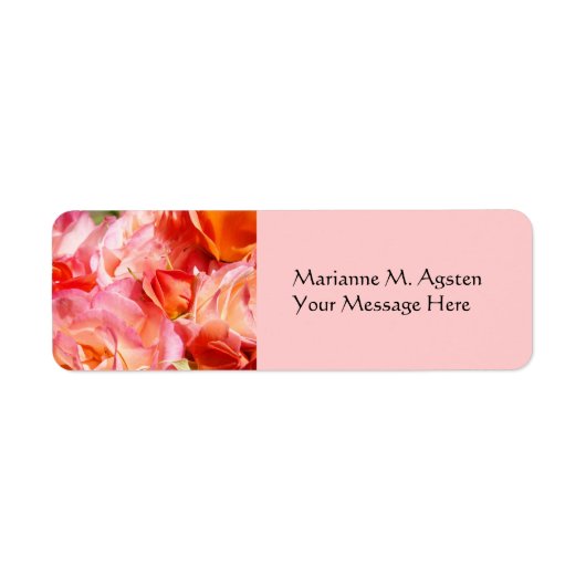 Name und Tilte-Meldungszeichen Rosa Blume (Vorne)