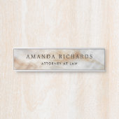 Name und Titel des Aussehens aus Marmor Türschild (Vorderseite )