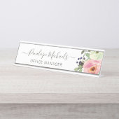 Name und Titel des hübschen Aquarells Schreibtischnamensplakette (Vorderseite )