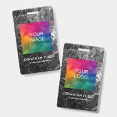 Name und Titel des Logos des Fotos des Mitarbeiter Ausweis (Vorder- & Rückseite)