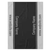 Name und Website des Unternehmens Tischdecke (Vorderseite)