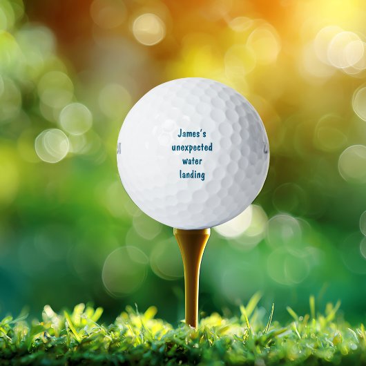 Name unexpected water landing Funny sayings Joke Golfball