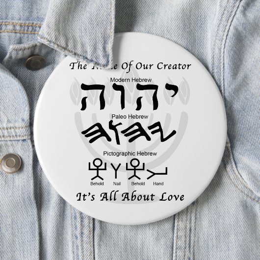 Name unseres Schöpfers Button (Beispiel)