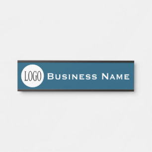 Name Unternehmen Blue Office Türsignatur Türschild