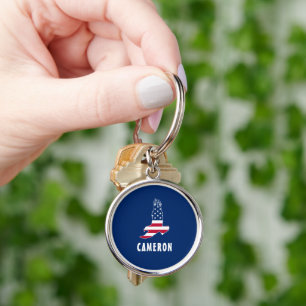 Name USA Flag American Eagle America 4. Juli Schlüsselanhänger