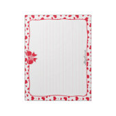 Name: Valentine Rote Herzen Random Muster Notizblock (Rotiert)