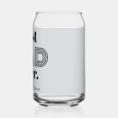 Name, Vatertag Bester VATER je 16oz Dosenglas (Links)