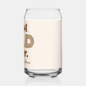 Name, Vatertag Bester VATER überhaupt 475ml Dosenglas (Links)