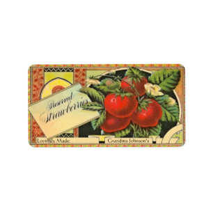 Name-Vintager Nahrungsmittelaufkleber Adressaufkleber