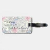 Name-Vintages indisches Art-Tiger-Muster Gepäckanhänger (Rückseite horizontal)