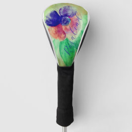Name Violet Blau und Rosa Pastellfarben hinzufügen Golf Headcover