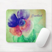 Name Violet Blau und Rosa Pastellfarben hinzufügen Mousepad (Mit Mouse)