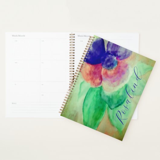 Name Violet Blau und Rosa Pastellfarben hinzufügen Planer (Anzeige)