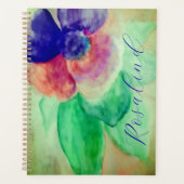 Name Violet Blau und Rosa Pastellfarben hinzufügen Planer (Vorderseite)