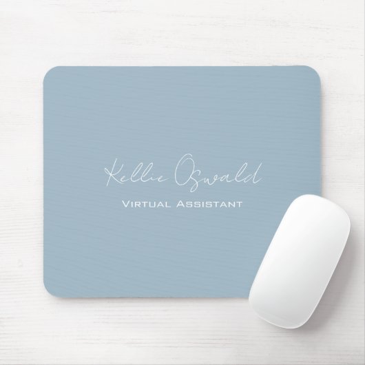 Name Virtual Assistant White Light Blue M Mousepad (Mit Mouse)