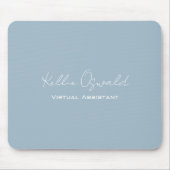 Name Virtual Assistant White Light Blue M Mousepad (Vorne)