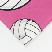 Name-Volleyball-Rosa Fleecedecke (Ecke)