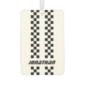 Name Vollständig angepasste Farben Doppelkarierte Autolufterfrischer (Rückseite)