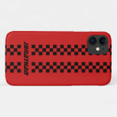 Name Vollständig angepasste Farben Doppelkarierte  Case-Mate iPhone Hülle (Rückseite (Horizontal))