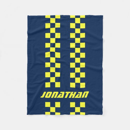 Name Vollständig angepasste Farben Doppelkarierte  Fleecedecke (Vorderseite)