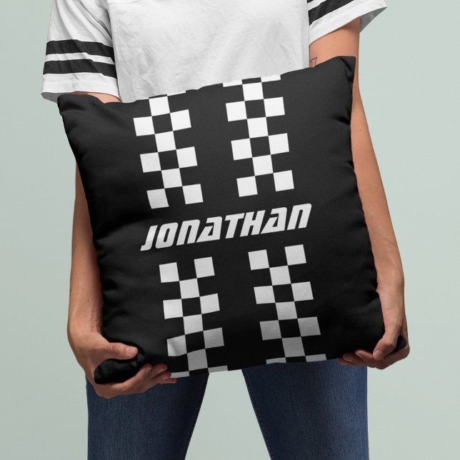 Name Vollständig angepasste Farben Doppelkarierte  Kissen (Von Creator hochgeladen)