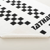 Name Vollständig angepasste Farben Doppelkarierte  Sherpadecke (3/4)