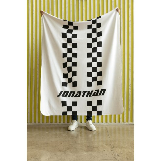 Name Vollständig angepasste Farben Doppelkarierte  Sherpadecke