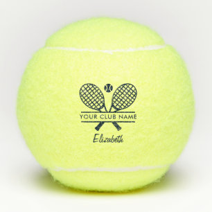 Name von Country Club Spielern in Schriftart perso Tennisbälle