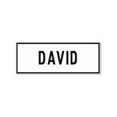 Name von David Gummistempel (Prägung)