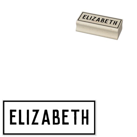 Name von Elizabeth Gummistempel (Stempel)