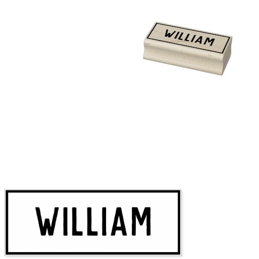 Name von William Gummistempel (Stempel)