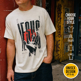 Name vor allem Name Jesus Grunge moderne Streetwea T-Shirt